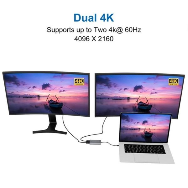 WAVLINK WL-UTA02D Thunderbolt 3 to Dual DisplayPort Adapter Converter Support 4K / 60Hz - Image 5