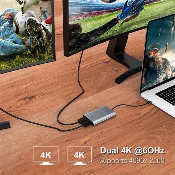 WAVLINK WL-UTA02D Thunderbolt 3 to Dual DisplayPort Adapter Converter Support 4K / 60Hz - Image 7