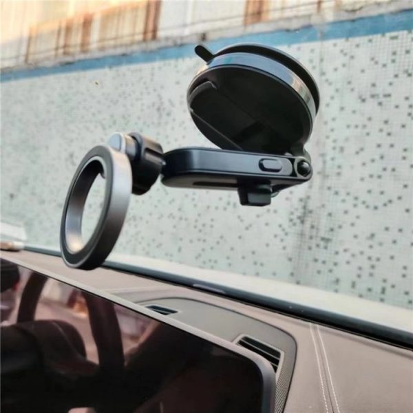 Car Dashboard / Windshield Compatible Magnet Type Phone Holder Suction Cup Base - Image 3