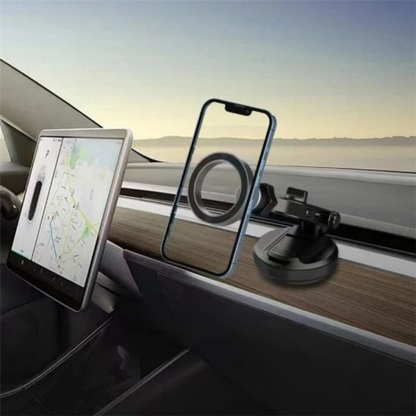 Car Dashboard / Windshield Compatible Magnet Type Phone Holder Suction Cup Base - Image 6