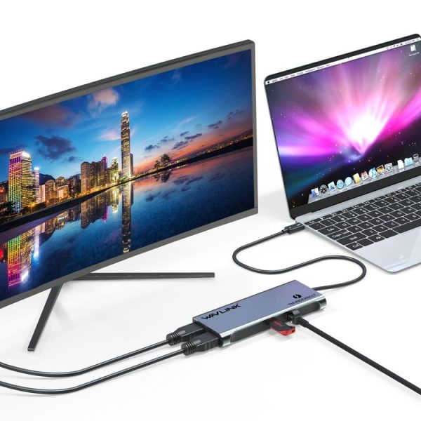 WAVLINK WL-UTD05 Multi-Function 4-in-1 Extender Type-C to DP Thunderbolt 3 Connector 4K Transfer - Image 5