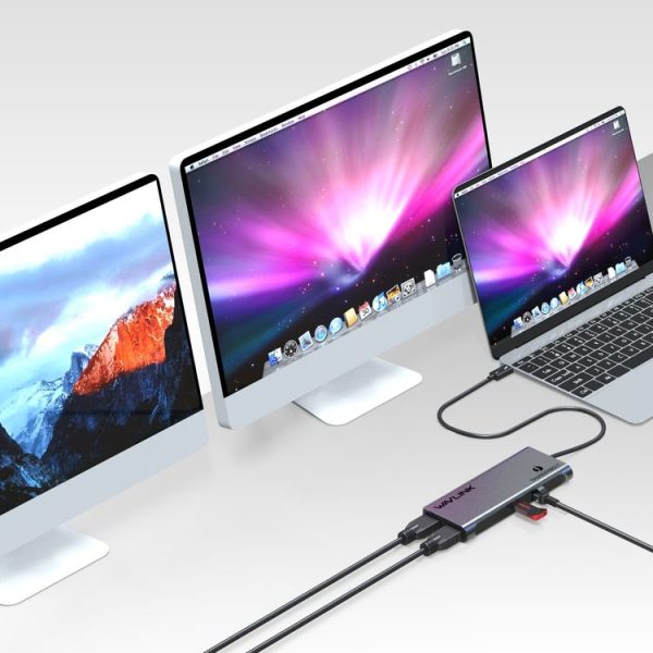 WAVLINK WL-UTD05 Multi-Function 4-in-1 Extender Type-C to DP Thunderbolt 3 Connector 4K Transfer - Image 7