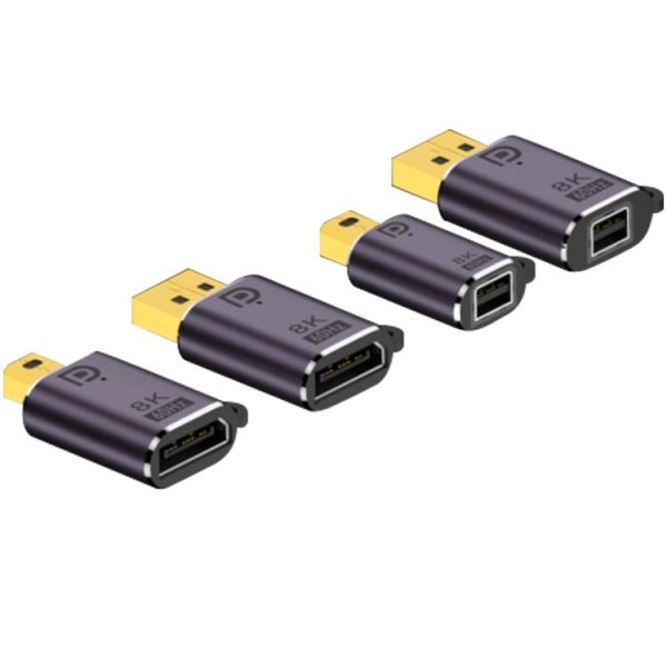 DP1.4 Male to Mini DP Female Adapter 8K 60Hz HD Video Transmission Expanding - Image 2