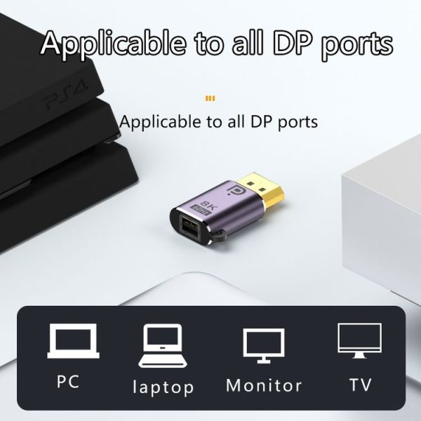 DP1.4 Male to Mini DP Female Adapter 8K 60Hz HD Video Transmission Expanding - Image 3
