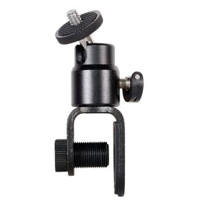 C038 For Live Broadcast Conference 1 / 4 Screw Aluminum Alloy Laptop Monitor Clip Fill Light Holder