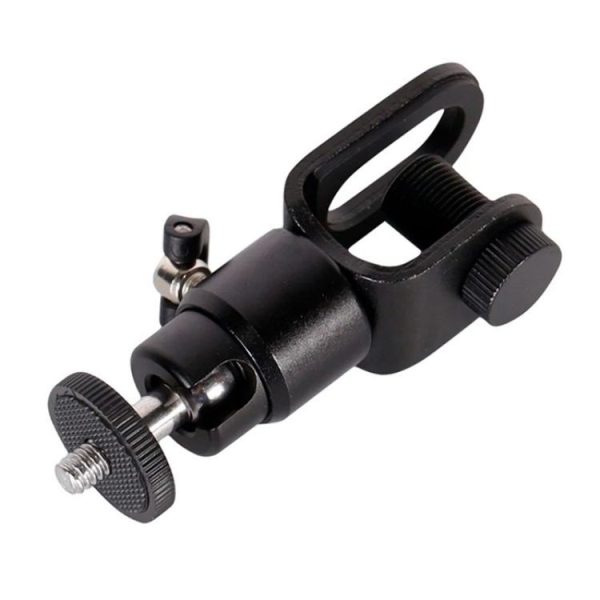 C038 For Live Broadcast Conference 1 / 4 Screw Aluminum Alloy Laptop Monitor Clip Fill Light Holder - Image 4