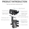 H23-8 New Multifunction Rearview Mirror Phone Holder Rotatable Retractable Phone Mount - Image 6