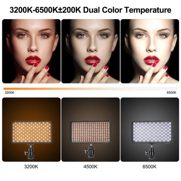 VLOGLITE W228 Dual Color Temperature Portable Photographic Fill Light High-Brightness Video Light - Image 5