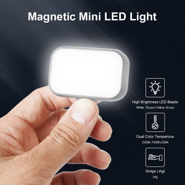VLOGLITE W40 For DJI Mini / Feiyu Scorp Mini Handheld Stabilizers Magnetic Beauty Fill Light - Image 6