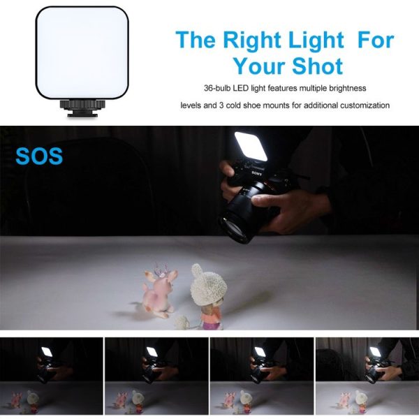 VLOGLITE W36 Mini Camera Phone Vlog LED Fill Light Portable Beauty Video Light - Image 8