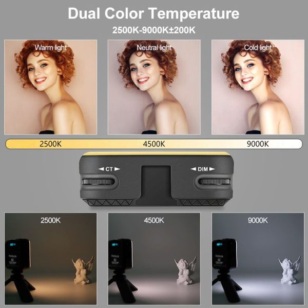 VLOGLITE W64RGB Dimmable RGB LED Pocket Fill Light 20 Modes Live Broadcast Video Light - Image 6