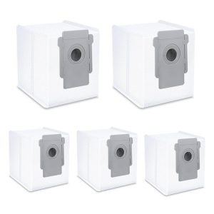 JUNSUNMAY 5pcs For iRobot Roomba i & s & j Series i8 / i8+ / s9 / s9+ Vacuum Bags Automatic Disposal Dust Bags