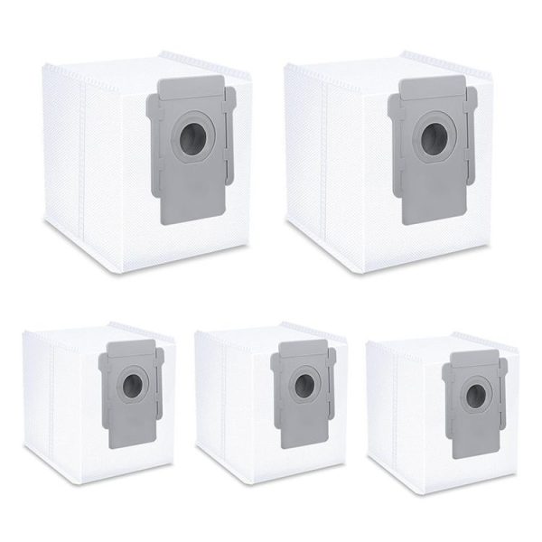 JUNSUNMAY 5pcs For iRobot Roomba i & s & j Series i8 / i8+ / s9 / s9+ Vacuum Bags Automatic Disposal Dust Bags