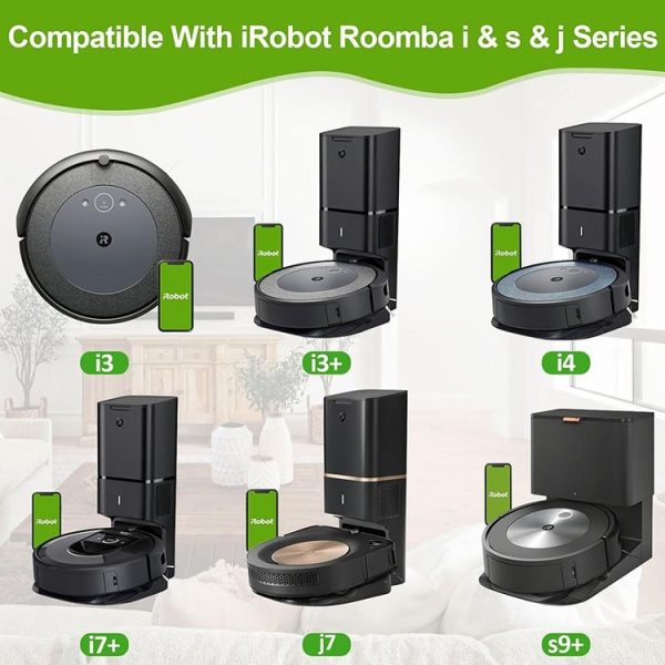 JUNSUNMAY 5pcs For iRobot Roomba i & s & j Series i8 / i8+ / s9 / s9+ Vacuum Bags Automatic Disposal Dust Bags - Image 2