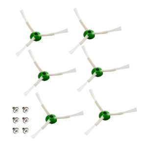 JUNSUNMAY 6pcs / Pack For iRobot I&E&J Series Sweeper Triangle Side Brush Replacement