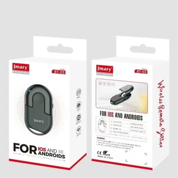 JMARY BT-03 Portable Wireless Bluetooth Selfie Remote Control For iOS / Android - Image 4