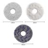 JUNSUNMAY 4pcs Washable Mop Pads Replacement for ECOVACS DEEBOT X1 Turbo / X2 Omni / T20 Pro (White) - Image 2