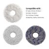 JUNSUNMAY 4pcs Washable Mop Pads Replacement for ECOVACS DEEBOT X1 Turbo / X2 Omni / T20 Pro (White) - Image 5