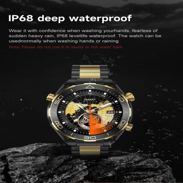Z91 Pro Max 1.52 inch Color Screen Smart Watch, Support Bluetooth Call / Heart Rate / Blood Pressure / Blood Oxygen Monitoring (Gold) - Image 7