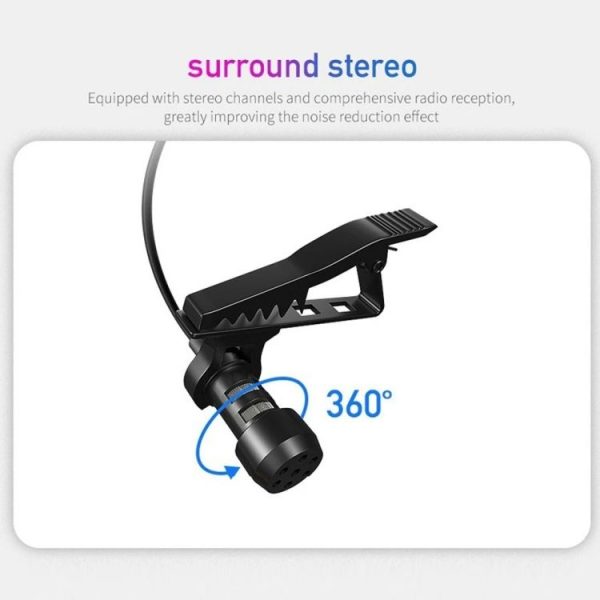 JMARY MC-R2 Interview Video Recording Mic Lavalier Type-C Port Wired Microphone, Length: 2m - Image 2
