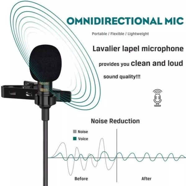 JMARY MC-R2 Interview Video Recording Mic Lavalier Type-C Port Wired Microphone, Length: 2m - Image 4