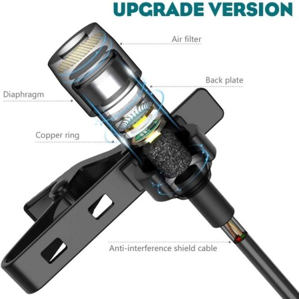 JMARY MC-R2 Interview Video Recording Mic Lavalier Type-C Port Wired Microphone, Length: 2m - Image 5