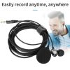 JMARY MC-R5 Lavalier 3.5mm Port Wired Microphone With Sound Monitoring Earphone, Length: 3m - Image 4