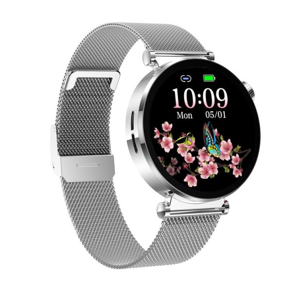 ET490 1.27 inch Color Screen Smart Watch Steel Strap, Support Bluetooth Call / ECG (Silver) - Image 2