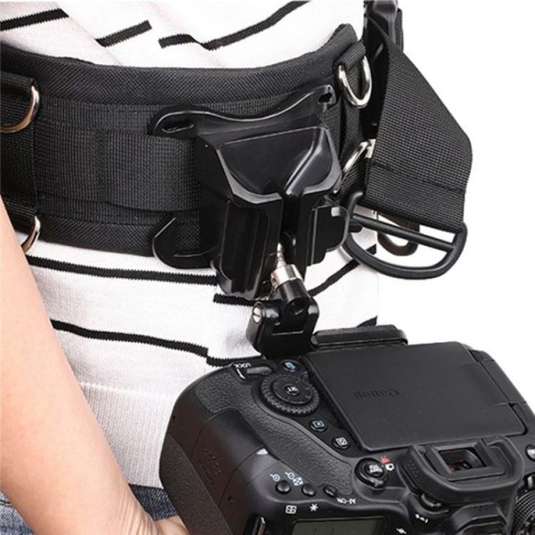 A648 1 / 4 Inch Screw Mount Quick Release Hanger Camera Belt Clip Waist Belt Holster Holder - Image 7