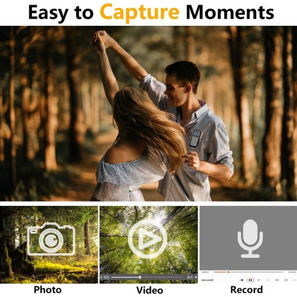L11 Action Cam Sport DV Video Recording Pocket Camera 0.96 inch 1080P Mini Camera (White) - Image 5