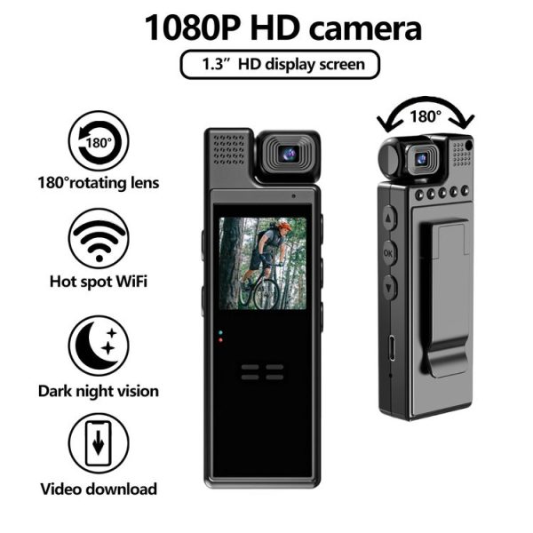 L9 WiFi HD Night Vision Camera Outdoor Sports Conference Video Recording Camera - Image 2