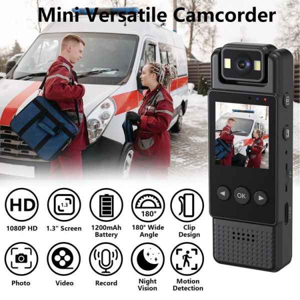 L12WIFI 180 Degrees Rotation Night Vision Camera Outdoor Sports Conference Video Recording Camera - Image 2