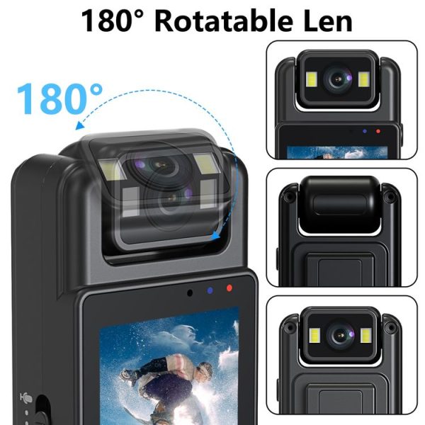L12WIFI 180 Degrees Rotation Night Vision Camera Outdoor Sports Conference Video Recording Camera - Image 4