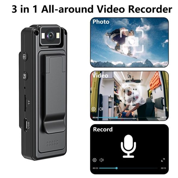 L12WIFI 180 Degrees Rotation Night Vision Camera Outdoor Sports Conference Video Recording Camera - Image 6