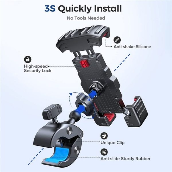 DD-11 For 4.7-7 inch Motorcycle Bike Phone Navigation Mount Bracket - Image 4
