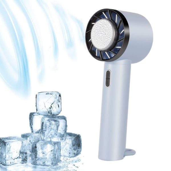 ENKAY Hat-Prince Handheld Mini Portable Cold Compress Cooling Fan (Blue)