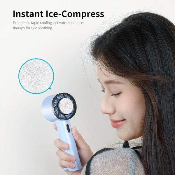 ENKAY Hat-Prince Handheld Mini Portable Cold Compress Cooling Fan (Blue) - Image 2
