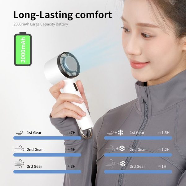 ENKAY Hat-Prince Handheld Mini Portable Cold Compress Cooling Fan (Blue) - Image 5