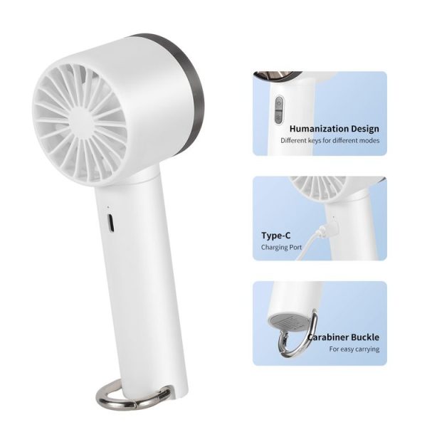 ENKAY Hat-Prince Handheld Mini Portable Cold Compress Cooling Fan (Blue) - Image 6