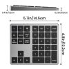 K-35 Computer Laptop Keyboard 35-Keys Tablet Accessories Bluetooth Keypad (Silver) - Image 7
