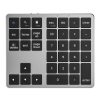 K-35 Computer Laptop Keyboard 35-Keys Tablet Accessories Bluetooth Keypad (Black Gray)
