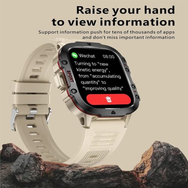 QX11 1.96 inch Color Screen Smart Watch Silicone Strap Support Bluetooth Call (Black) - Image 3