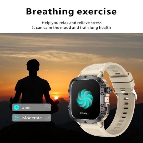 QX11 1.96 inch Color Screen Smart Watch Silicone Strap Support Bluetooth Call (Black) - Image 5