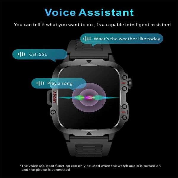 QX11 1.96 inch Color Screen Smart Watch Silicone Strap Support Bluetooth Call (Black) - Image 6