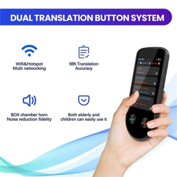 V600S WiFi AI Smart Translator 3.5-inch Touch Screen Voice Translator Offline Photo Translation - Image 7