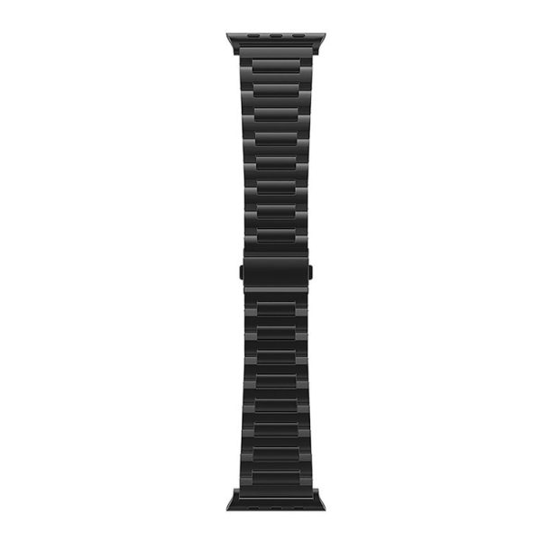 Apple Watch SE 2023 44mm I-Shaped Titanium Watch Band (Black) - Image 2