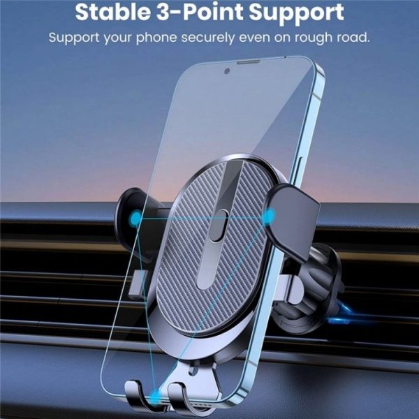 D23+CF Car Air Conditioning Outlet Navigation Mobile Phone Rotation Holder - Image 2