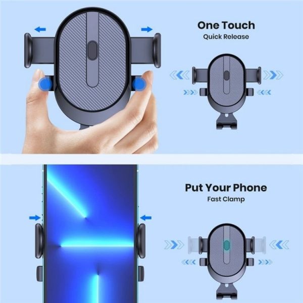 D23+CF Car Air Conditioning Outlet Navigation Mobile Phone Rotation Holder - Image 3