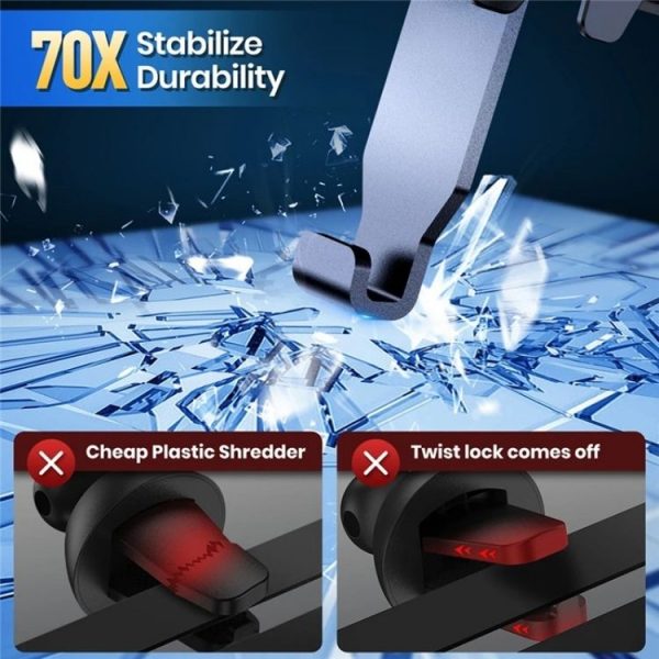 D23+CF Car Air Conditioning Outlet Navigation Mobile Phone Rotation Holder - Image 4