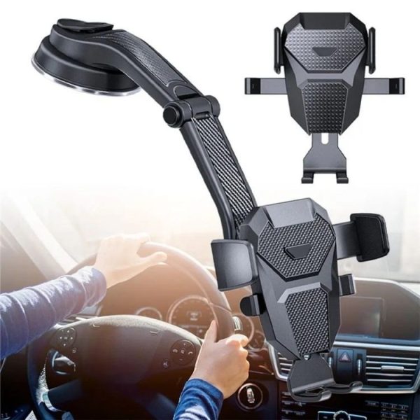 ES25 Nano Silicone Suction Cup Mount Car Dashboard / Windshield Phone Holder - Image 2